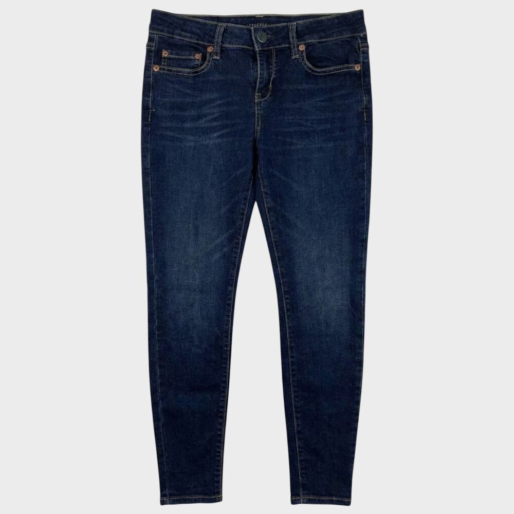 Aeropostale Jeggings Size 4 Short Blue Denim Cotton Polyester Spandex - Picture 1 of 9